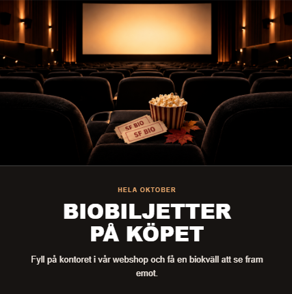 Biobiljettkampanj - se månadens kampanj